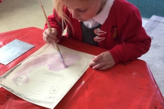 Reception Painting Self Portraits